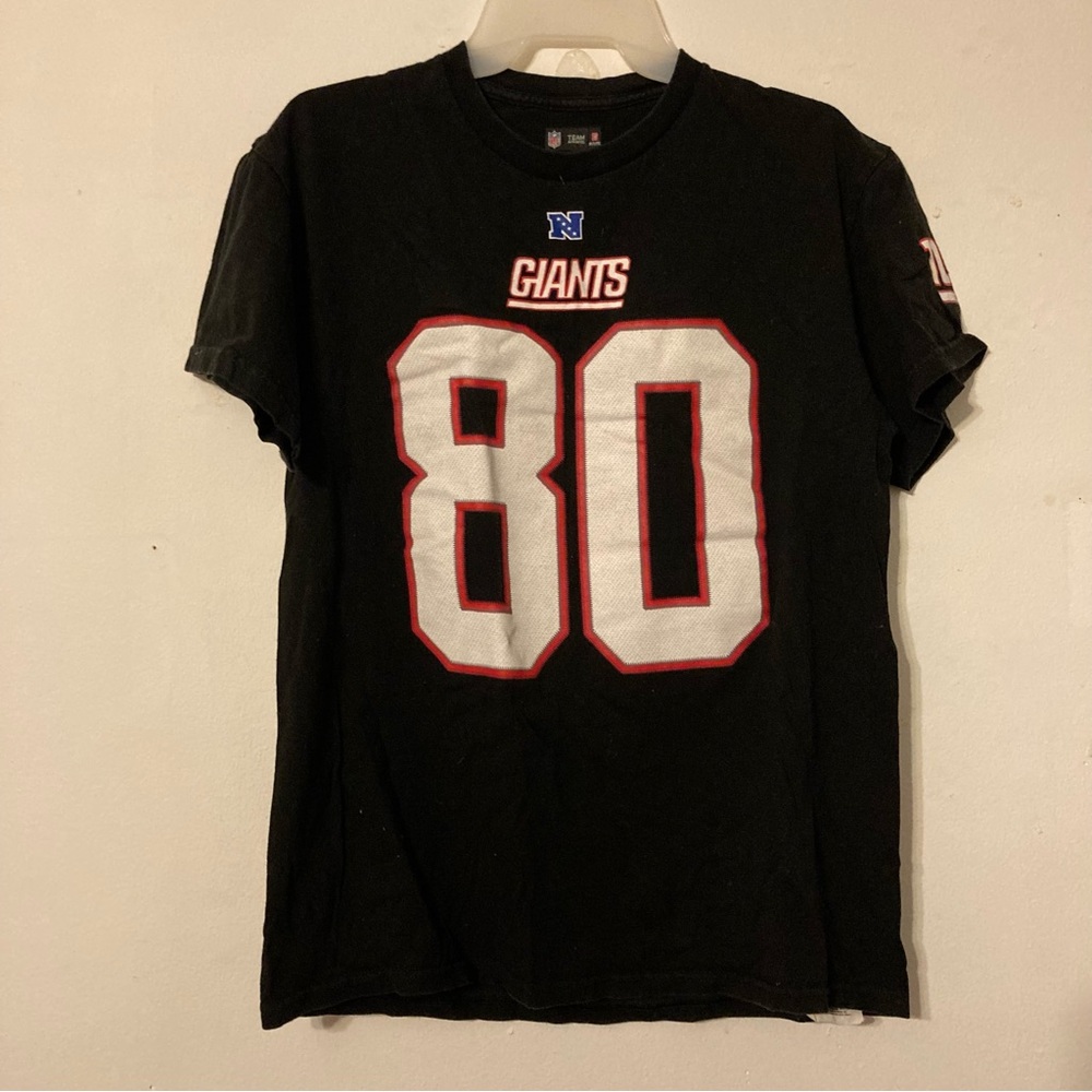 Black NY Giants #80 Cruz T-Shirt